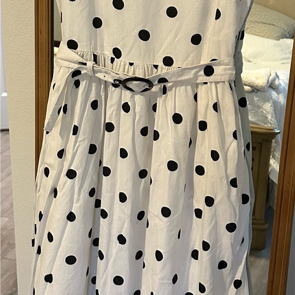 Ann Taylor Cream and Black Strapless Sundress - Picture 2 of 6